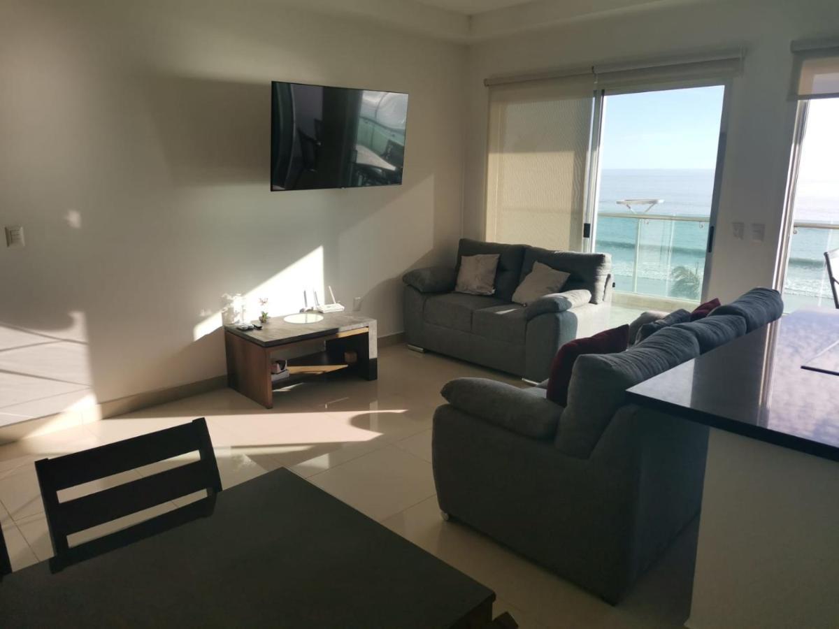 Hermoso Y Moderno Departamento Frente Al Malecon Con Preciosa Vista Al Mar Mazatlán Esterno foto